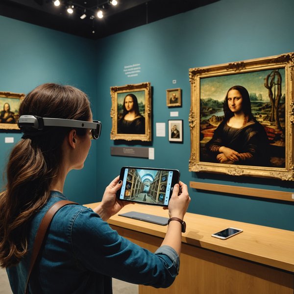 Comment les technologies de réalité augmentée peuvent-elles être utilisées pour améliorer les visites de musées ?